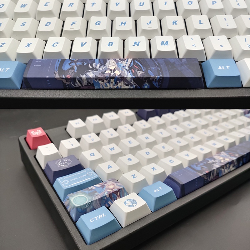 Nút Bàn Phím PBT In Hình Anime Cho Bàn Phím Game Genshin