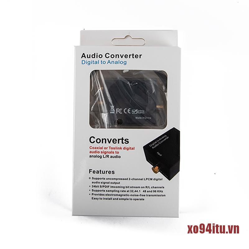 XOITU Digital to Analog Audio Converter Fiber Toslink Coaxial Signal Audio Decod