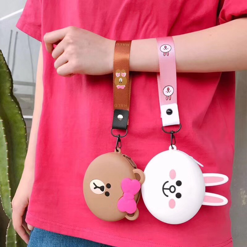 🐻Cartoon silicone ví dễ thương ví lưu trữ túi son môi thay đổi trang trí | BigBuy360 - bigbuy360.vn