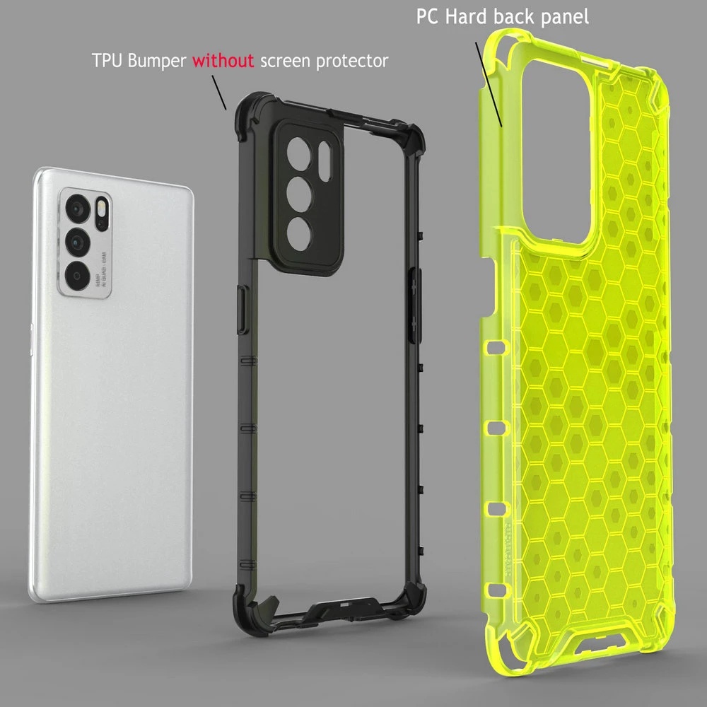 Ốp lưng Honeycomb Realme siêu chống sock tổ ong 10 Pro + 9 Plus 4G 9i 5G suốt chống sốc 4 góc