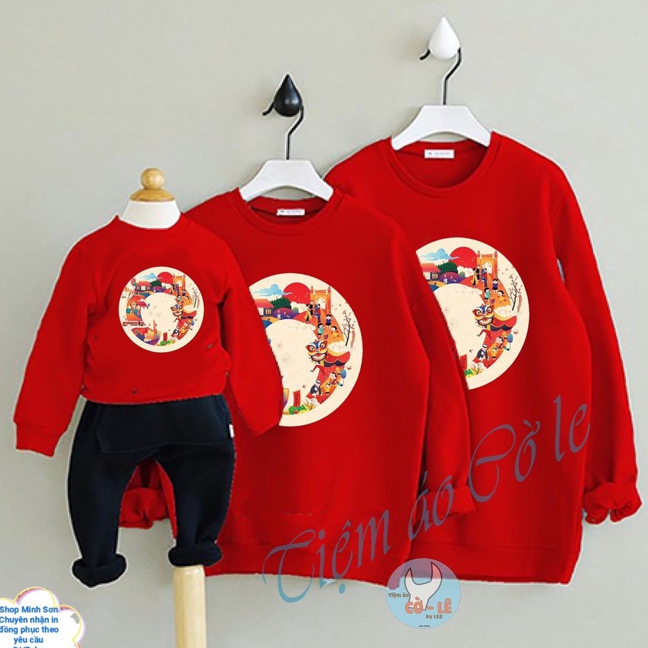 🌸🐉🌸VIDEO ÁO NỈ GIA ĐÌNH ĐI CHƠI TẾT , ÁO NỈ ĐÔI SWEATERLOẠI 1 ĐỦ MÀU ĐỦ SIZE