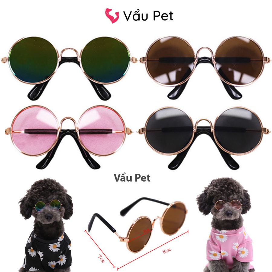 Kính mắt thời trang cho chó mèo - Đạo cụ chụp hình cho thú cưng Vẩu Pet Shop