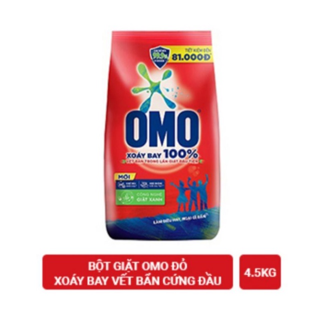 bột giặt omo 4.5kg đỏ/ hương comfort tinh dầu thơm nồng nàn vàng 4kg/ hương hoa hồng ngất ngây 4kg