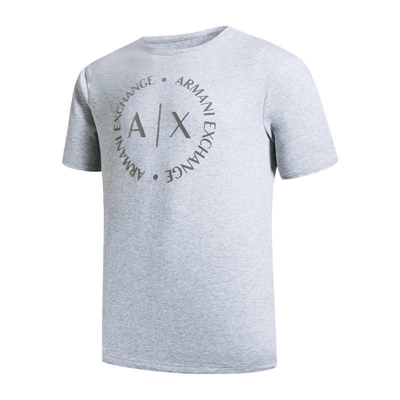 JC5E /Thời trang tại chỗ Armani Exchange Armani AX Mùa xuân và mùa hè Áo thun nam tay ngắn tay ngắn cổ tròn!