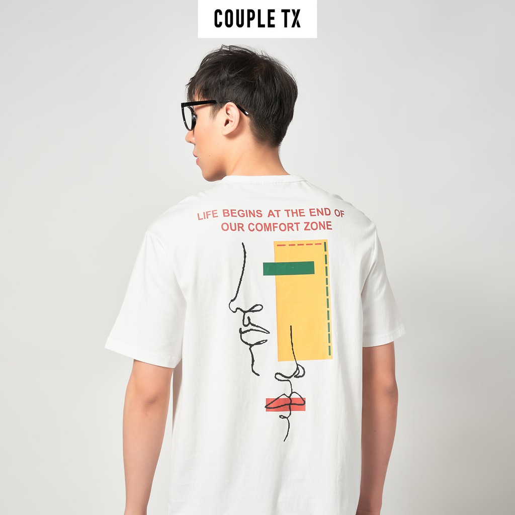 Áo Thun Nam In Line Art Mặt Sau Áo Couple TX MTS 1052