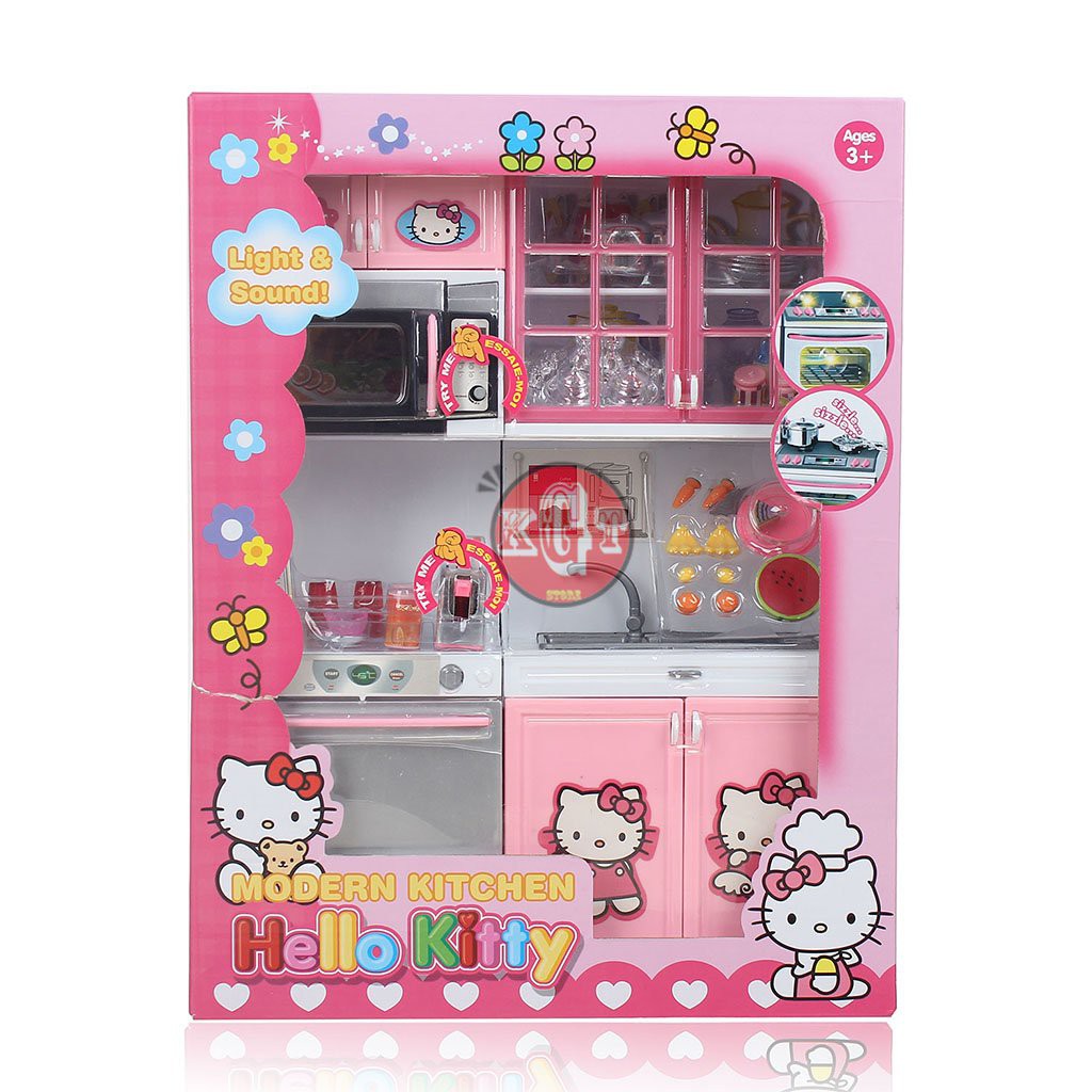 Bộ Đồ Chơi Nhà Bếp Hello Kitty Cho Bé (Cam Kết Hàng Như Ảnh, Lỗi 1 Đổi 1)