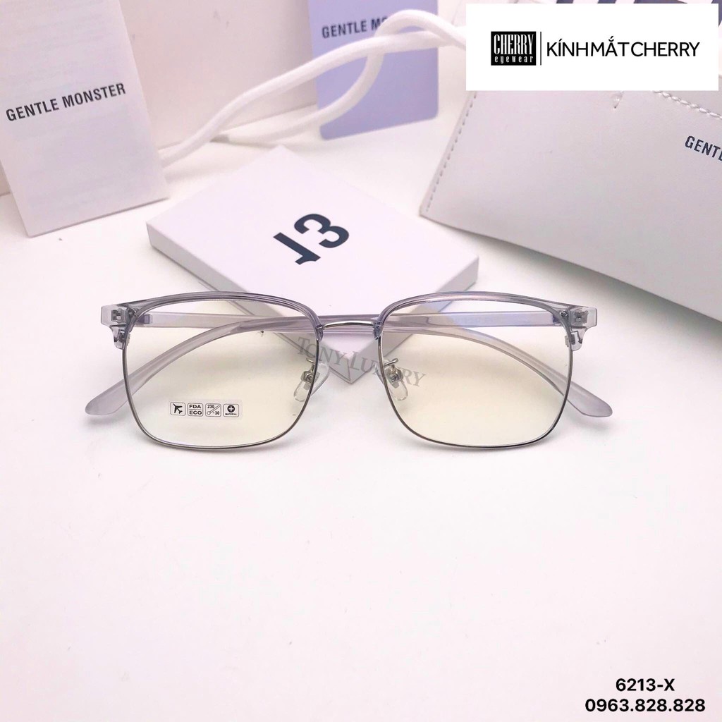 Kính phối gọng nhựa và kim loại thiết kế thời trang 6213 - Nhận Cắt Tròng Cận Viễn Loạn | BigBuy360 - bigbuy360.vn