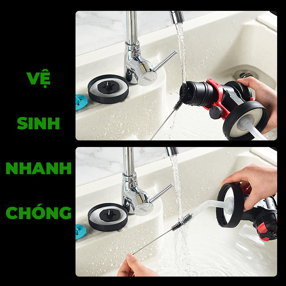 Súng phun sơn cầm tay HADAWA, Máy phun sơn CAO CẤP hàng Nhật chính hãng công suất 800W, 100% lõi đồng [BH 12 THÁNG]