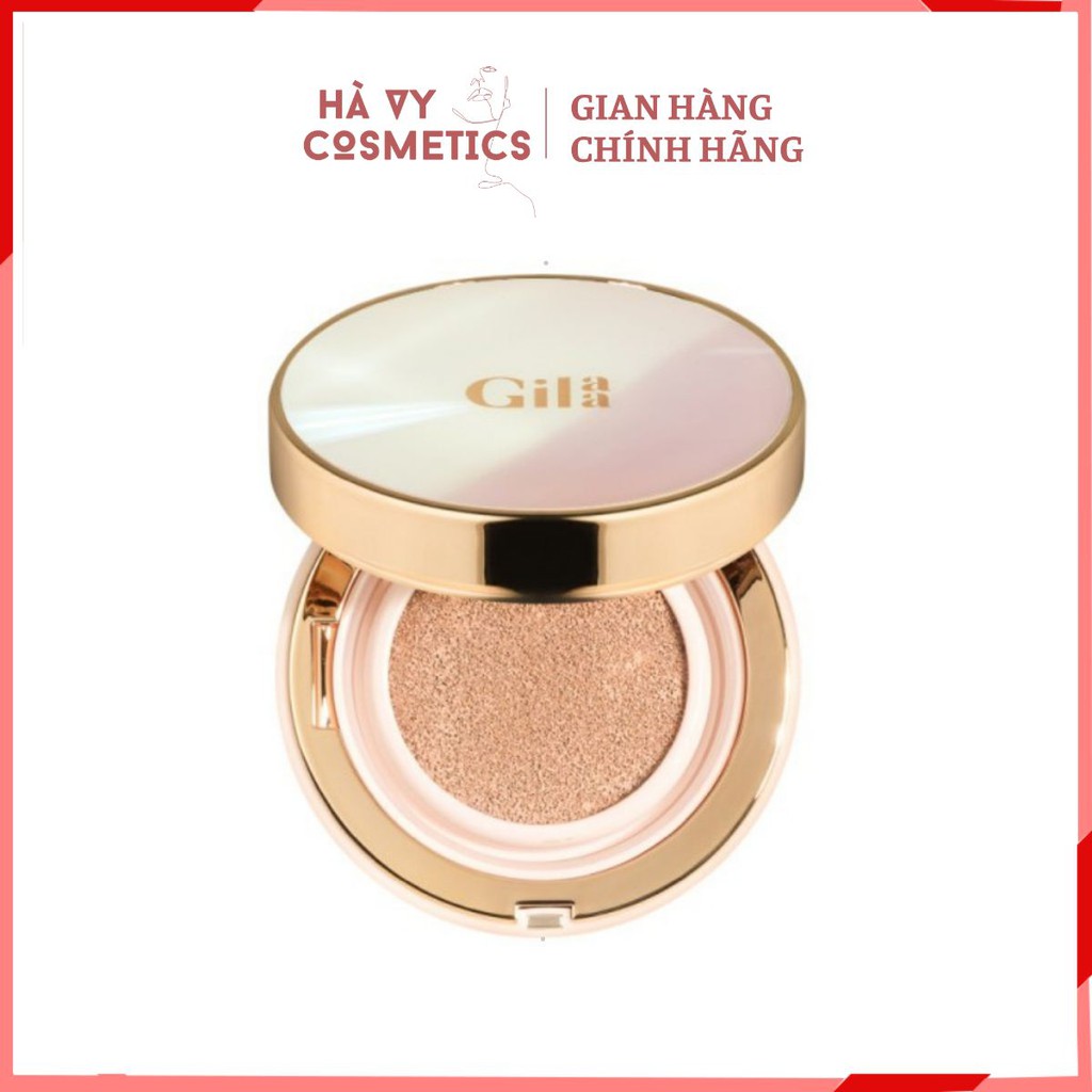 [Tặng Bông phấn] Phấn nước GILAA (Glamrr Q)LONG WEAR DD CUSHION - SPF50+/PA+++ (1 lõi x 13g)