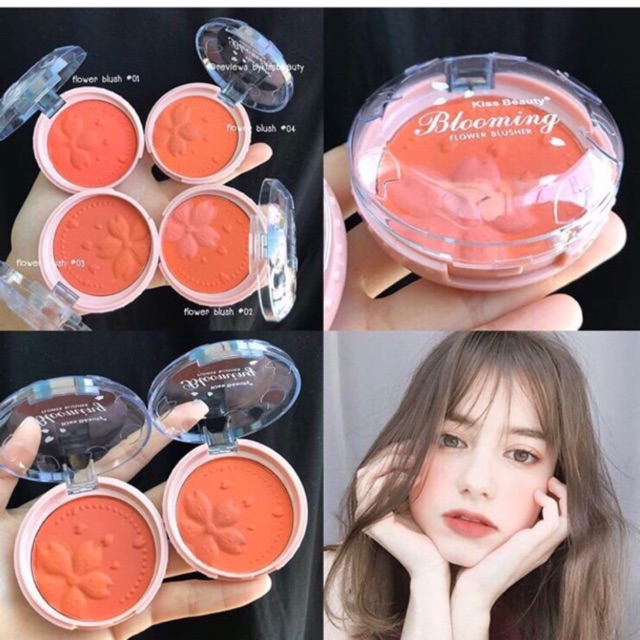 🍊má hồng tone cam in hoa nổi blooming siêu đẹp🍊 | BigBuy360 - bigbuy360.vn
