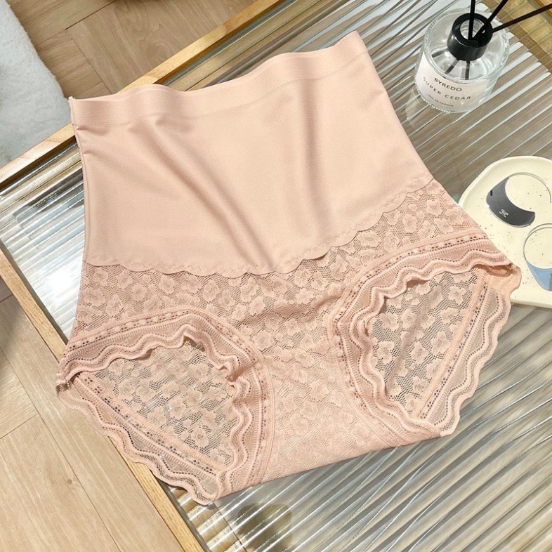 Quần Lót Nữ Gen Bụng Định Hình Chất Su Lạnh Phối Ren Hoa Cao Cấp Ms888 nội y xanh chất cực đẹp, sang chảnh, đồ lót
