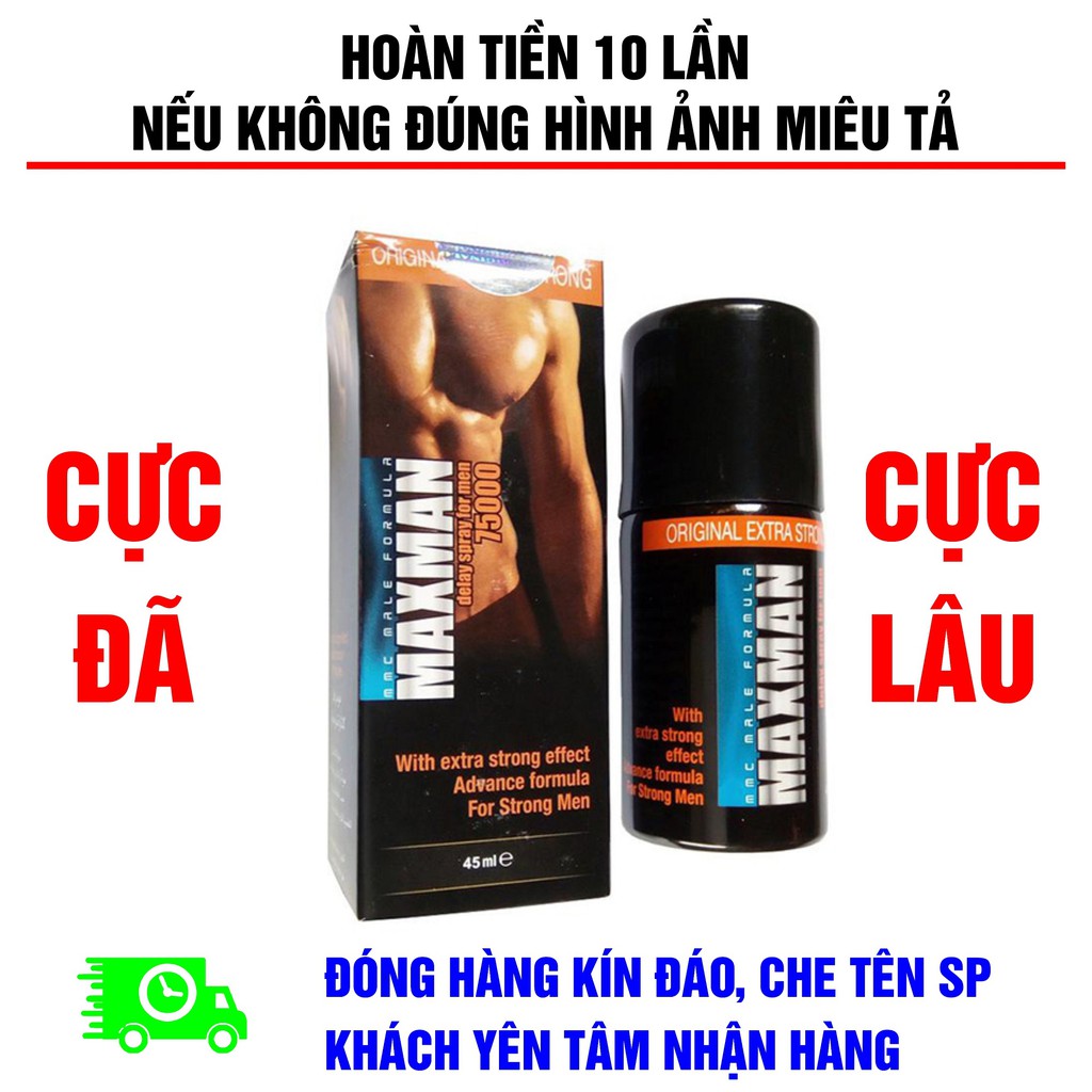 Xịt Maxman Nhanh Chóng Tiện Lợi | BigBuy360 - bigbuy360.vn