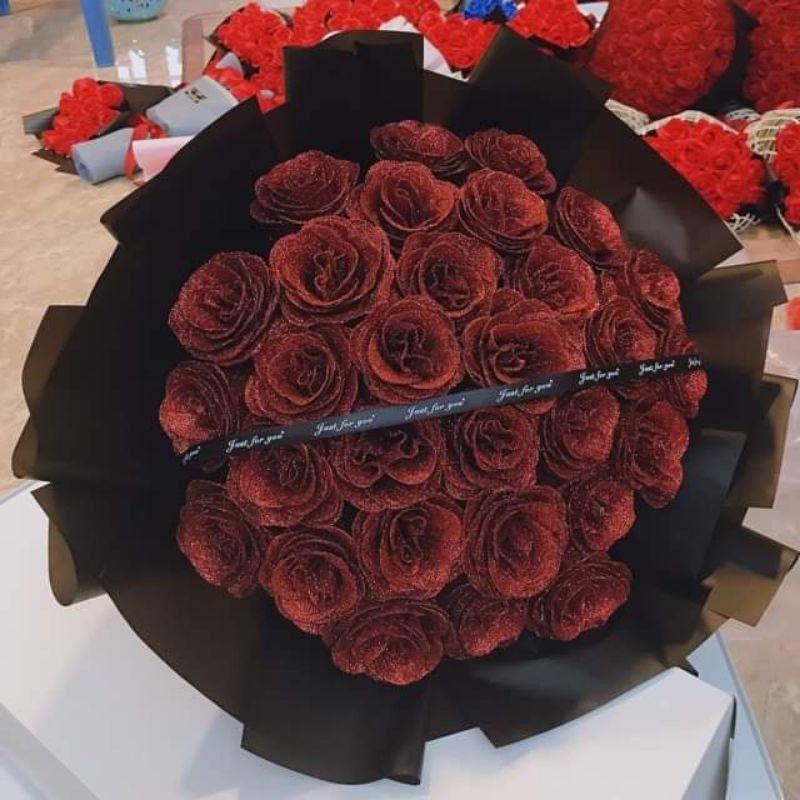 Bó 50 bông nhũ Kim Tuyến tạo Hà Nội 2 mã lựa chọn