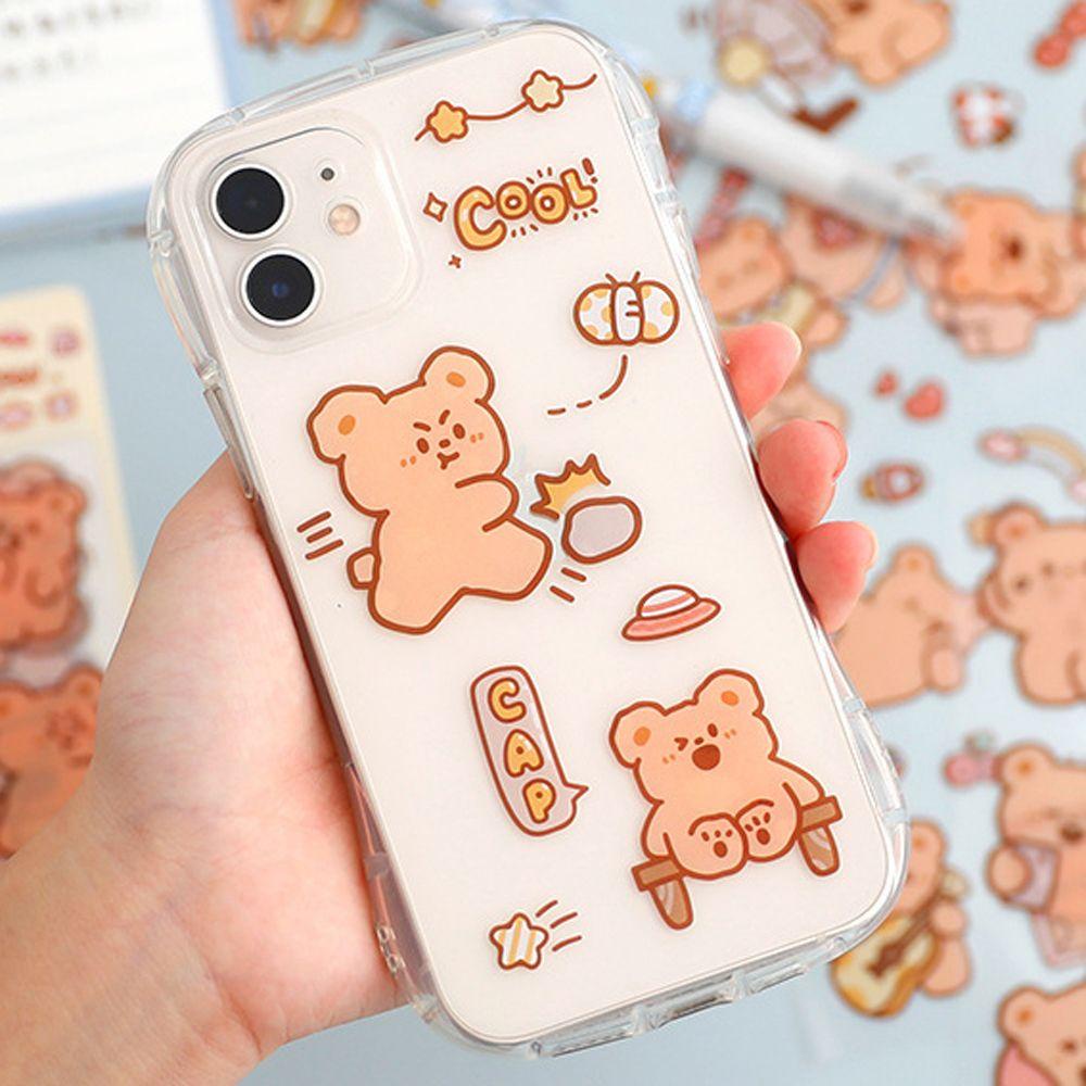 Miếng Dán Hình Gấu Kawai Hoạt Hình Trang Trí Nhật Ký / Điện Thoại / Tạp Chí / Trường Học