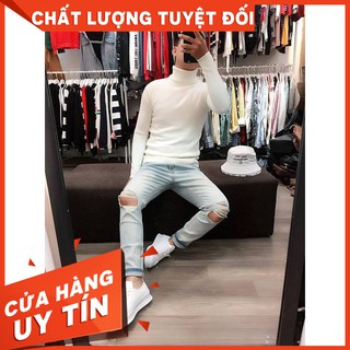 Áo len nam cổ lọ loại dày đẹp siêu sales
