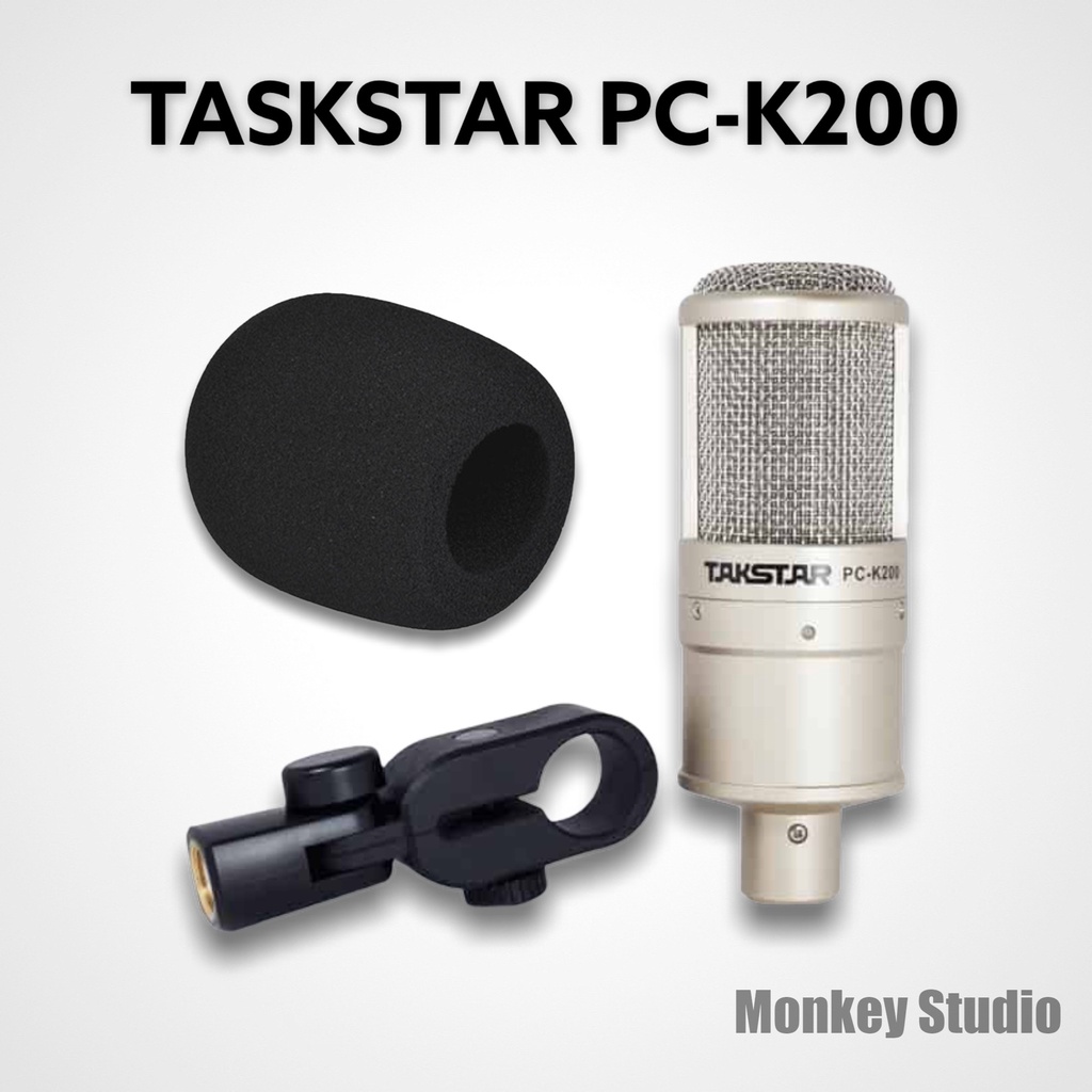 Bộ Mic TAKSTAR PC K200 Thu Âm Hát Livestream Kèm Soundcard XOX K10