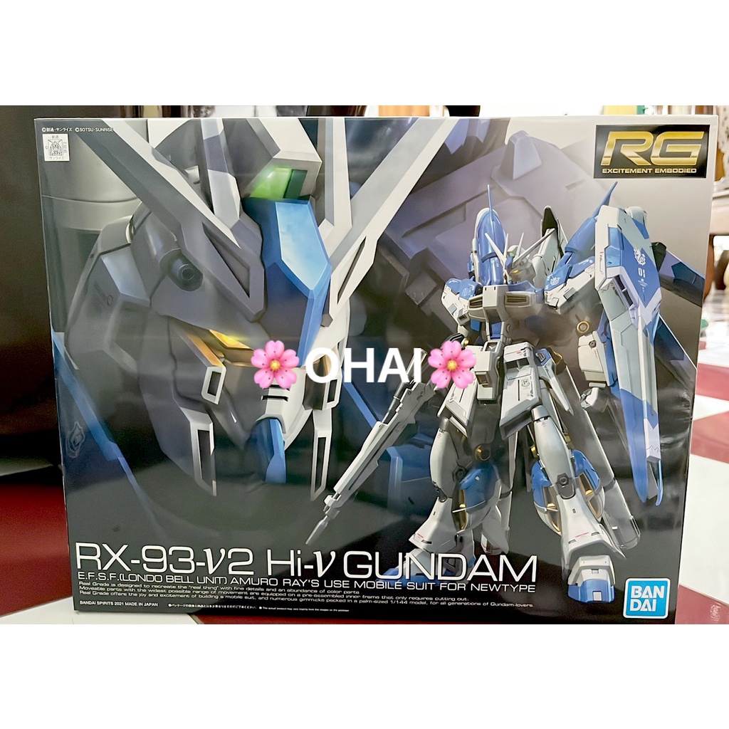 Mô Hình Lắp Ráp Bandai SPIRITS RG Mobile Suit Gundam Char's Counterattack RX-93-V2 Hi-V 1/144