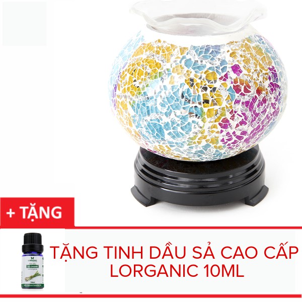 [FREE SHIP 50K] Đèn xông tinh dầu pha lê Lorganic