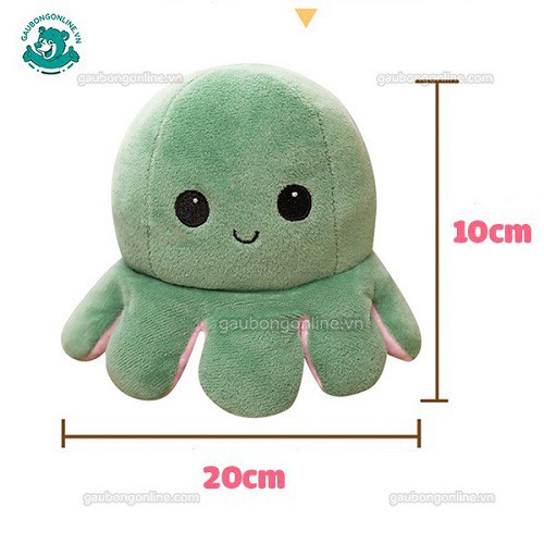 Gâu Bông Bạch Tuộc Cảm Xúc 2 Mặt  Size 20-30cm