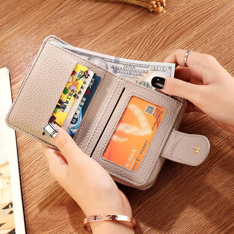 &lt;Ví nữ&gt;Ví Ngắn Mini Phong Cách Âu Mỹ Thời Trang 2023 Cho Nữ