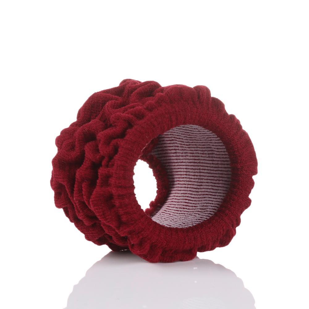 BORAG Set 3 Dây Buộc Tóc Đuôi Ngựa Cao Su Co Giãn Dành Cho Nữ Giá Đỡ