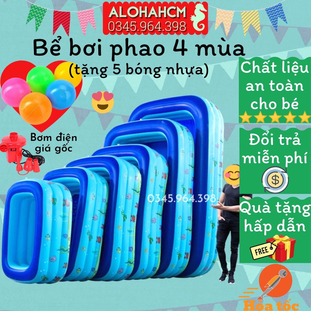 Bể bơi phao Cỡ lớn cho bé và gia đình-Bể bơi phao 3 Tầng-Bể Bơi Summer 3 tầng Nhiều Kích Thước M3, M5, M8, 2M1