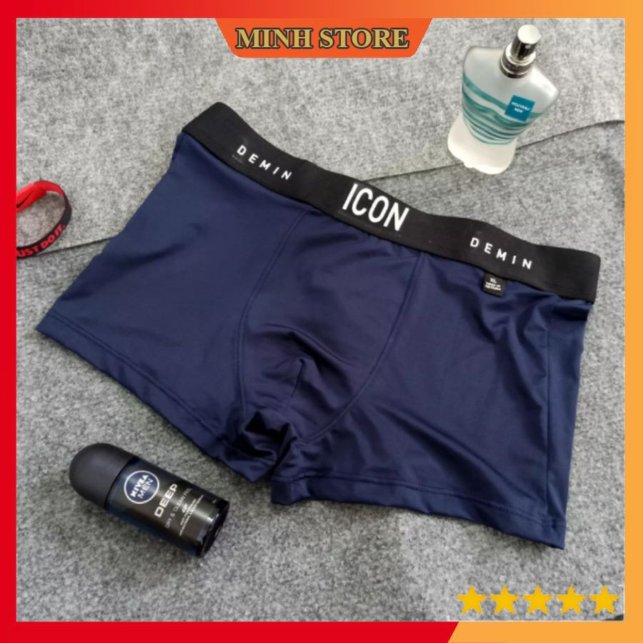 Quần Sịp Nam Thun Lạnh Boxer ICON co dãn 4 chiều, Quần Lót Nam Boxer thun lạnh ICON Demin sexy cao cấp SI01 - MS66