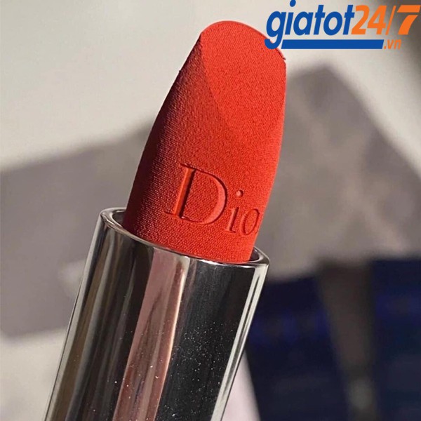 Son Dior Rouge Velvet Màu 999 1.5gr [Vừa Ra Mắt] - Đỏ tươi