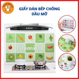 Giấy dán tường bếp, decal dán bếp, miếng dán bếp, giấy dán bếp chống dầu mỡ, chịu nhiệt cao