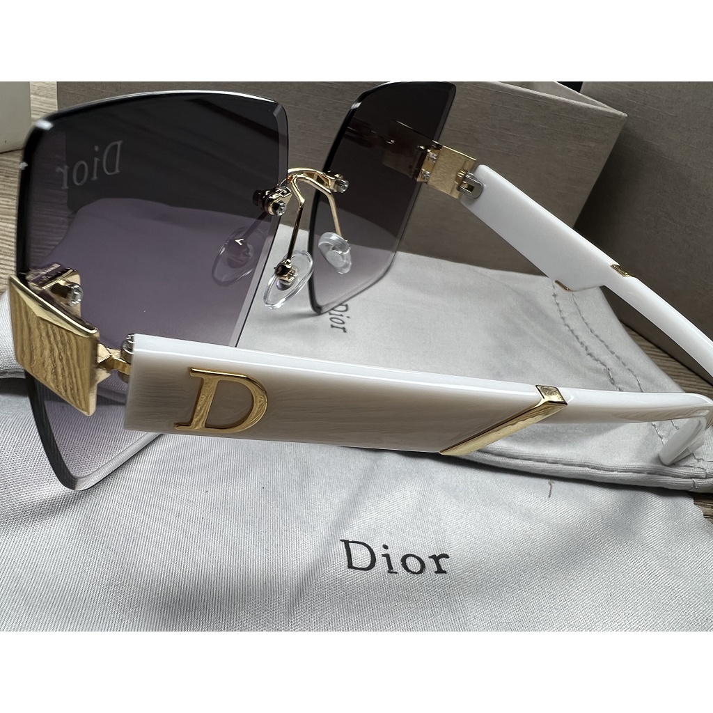 DIOR Kính Mát Gọng Vuông Cỡ Lớn 2022