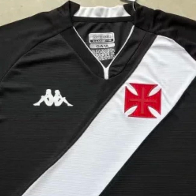 Áo Thun Đá Banh Màu Đen In Chữ VASCO DA GAMA Thời Trang Cho Nam 2022-23