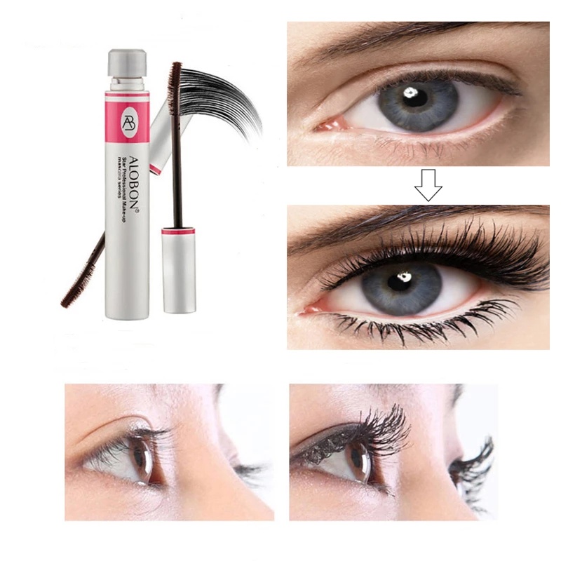 [Hàng mới về] Mascara sợi tơ 4D 12ml màu đen chống nước lâu trôi làm dài dày và cong mi hiệu quả