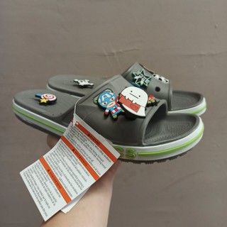 Dép lê cross quai ngang nam nữ màu xám tặng 12jb