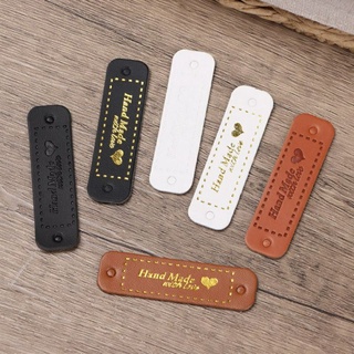 Tag, mạc may trang trí giả da handmade