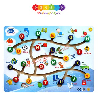 Đồ Chơi Gỗ - Đường Luồn Chữ Cái Tiếng Việt Winwintoys