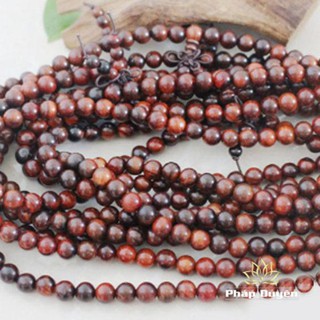 Chuỗi Vòng 108 Hạt Gỗ Hồng
