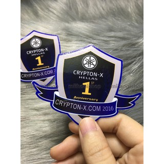 Cặp tem xe máy Crypton-X