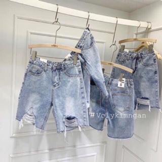 �� Quần Jeans Ngố Nữ Rách