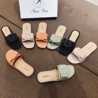Dép lê nữ khuy vuông hót hít