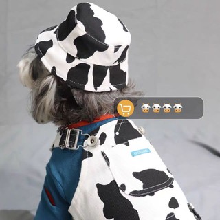 NÓN/MŨ BÒ SỮA CHO CHÓ MÈO MÃ 123 🐮