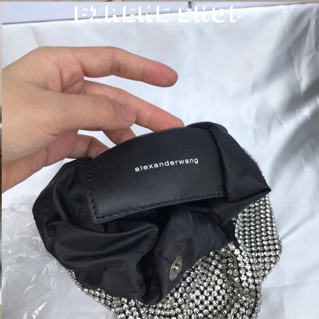 Túi xách đi tiệc cao cấp wang tote bucket đính đá lấp lánh hàng fullbox
