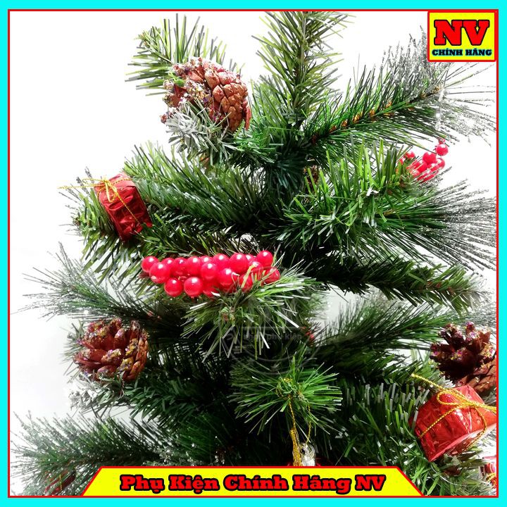 Cây Thông Noel Mini Để Bàn Phủ Tuyết Tặng Kèm Trái Thông Quả Châu Và Ngôi Sao Trang Trí