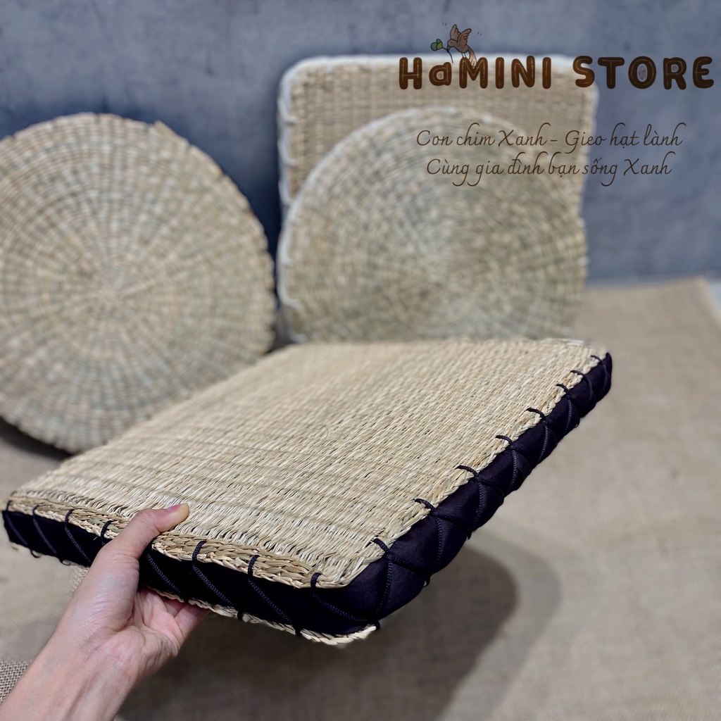 Nệm cói/đệm ngồi bệt cói cao cấp dành cho nhà hàng, quán cafe, phòng khách, đệm yoga