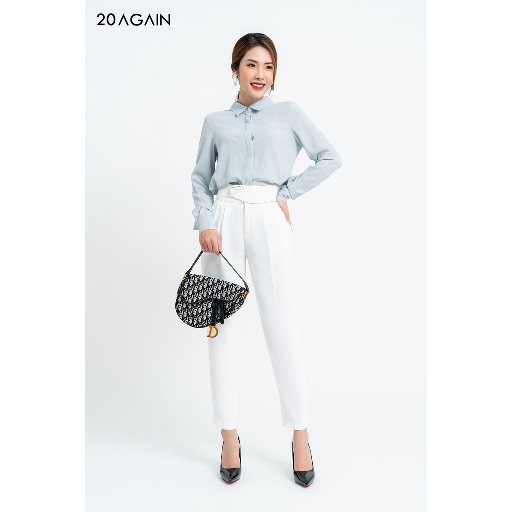 Quần âu nữ cạp cao cài cúc lệch 20Sexy by 20AGAIN, hàng thiết kế QAA0985