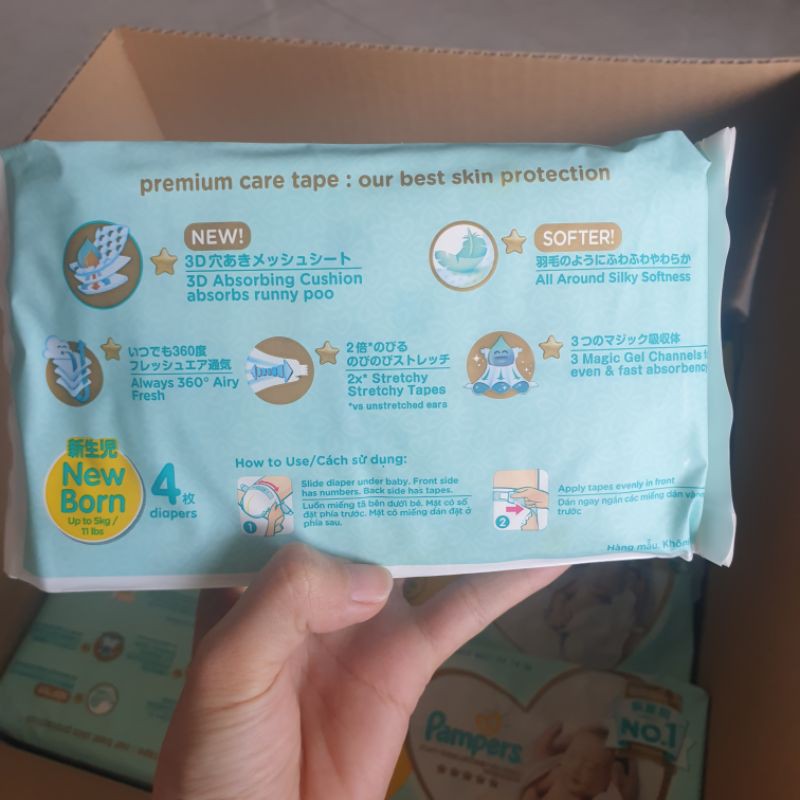 [ Hsd 11/21] Tả Dán Pampers Sơ Sinh Newborn.