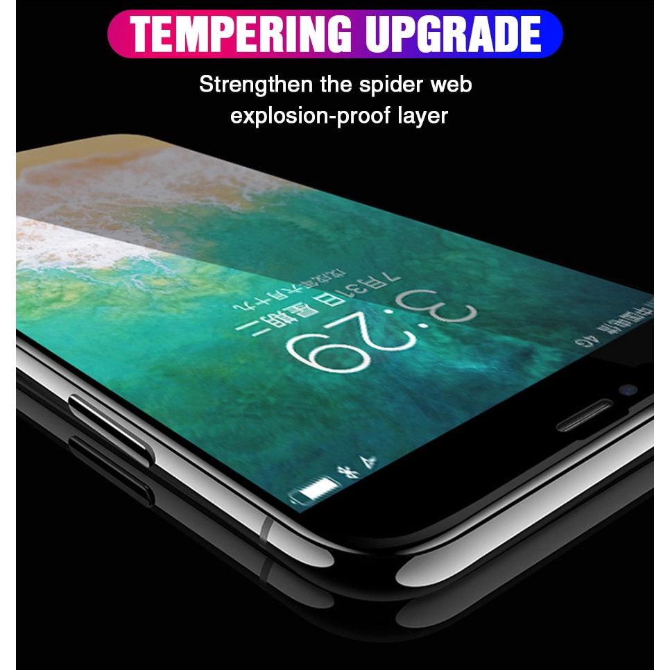 Kính Cường Lực Cong 200d Bảo Vệ Toàn Màn Hình Cho iphone 11 / 12 / 13 / 14 / 15 pro max xr xs max 6s / 7 / 8 / 14 / 15 plus