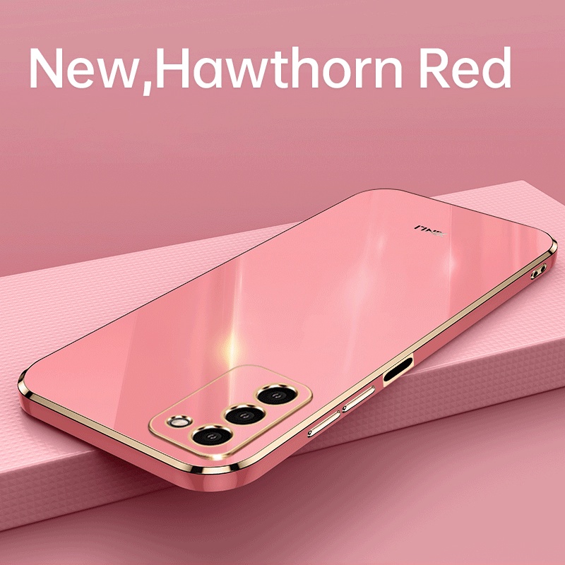 Ốp Điện Thoại Hình Vuông Mạ Chống Rơi Cho Samsung Galaxy A02S A03S A10S A20S A21S A30 A50