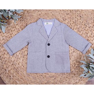 Áo Vest (comple) bé trai, Thương hiệu Litibaby. Chất thô Hàn Quốc dày đứng áo, đường may sắc nét, form áo lên hiện đại.