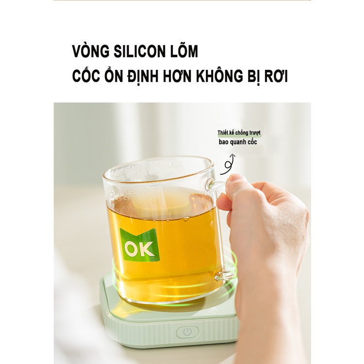 Đế Hâm Nóng Giữ Nhiệt Đa Năng Mokkom Làm Ấm Mọi Chất Liệu