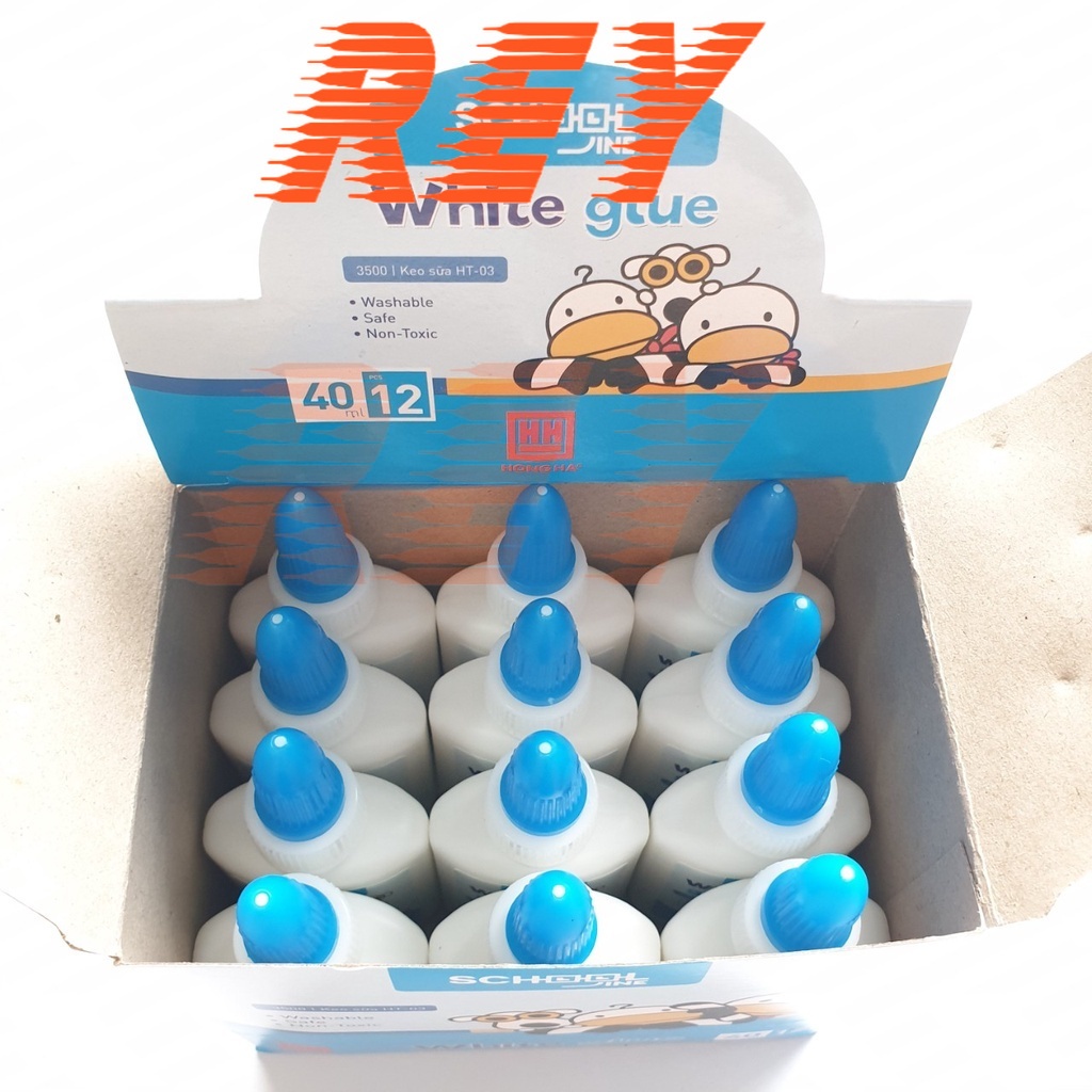 COMBO 2 chai keo sữa - keo handmade đa năng an toàn khô nhanh 40ml Hồng Hà 3500 HT-03
